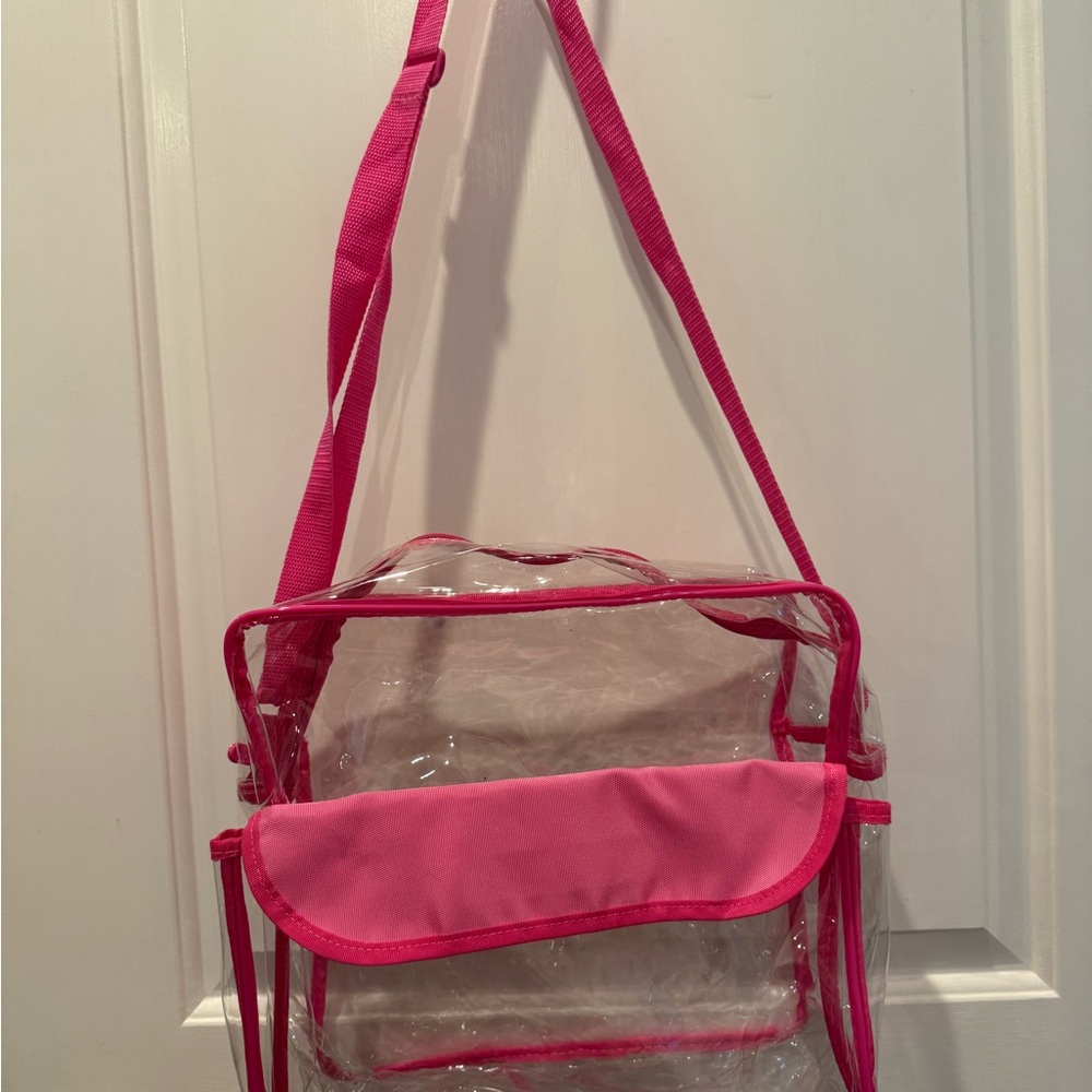 Pink Transparent Shoulder Bag